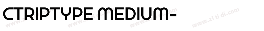 CTRIPTYPE MEDIUM字体转换 CTRIPTYPE MEDIUM字体转换